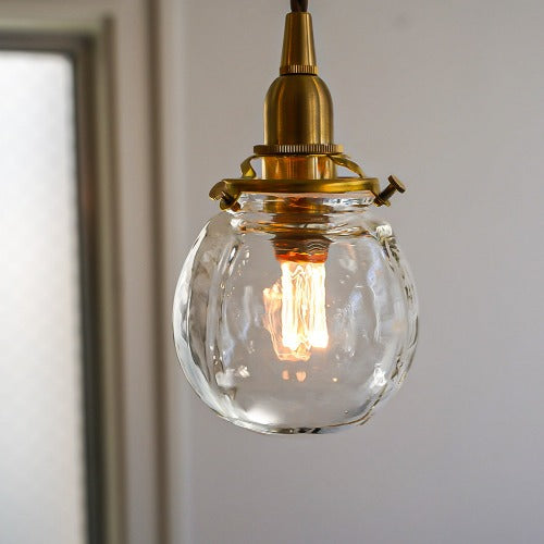 安土草多 球(クリア) ガラスペンダントライト