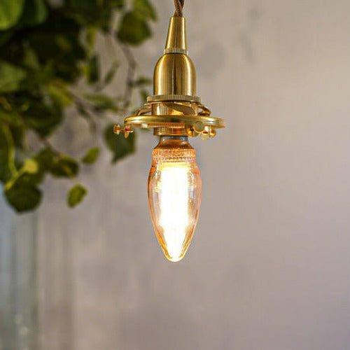 E17 エジソンバルブ LED電球 ノスタルジア シャンデリア電球 (ゴールド) 電球色 裸電球 エジソン電球 レトロ 照明