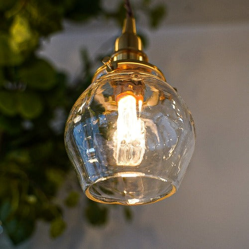 丸 (クリア) 安土草多 ガラスペンダントライト