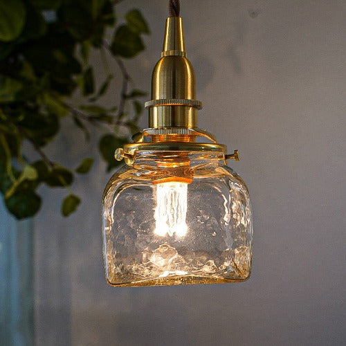 角瓶(クリア) 安土草多氏 ガラスペンダントライト
