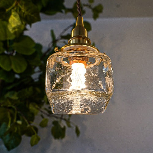 角瓶(クリア) 安土草多氏 ガラスペンダントライト