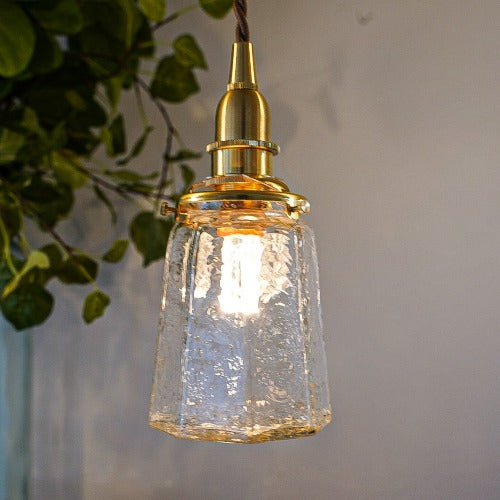 安土草多 ペンダントライト 照明 八角錐台瓶