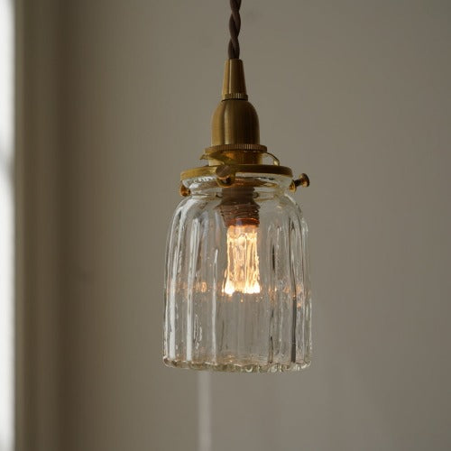 鳴門筒瓶(クリア) 安土草多 ガラスペンダントライト