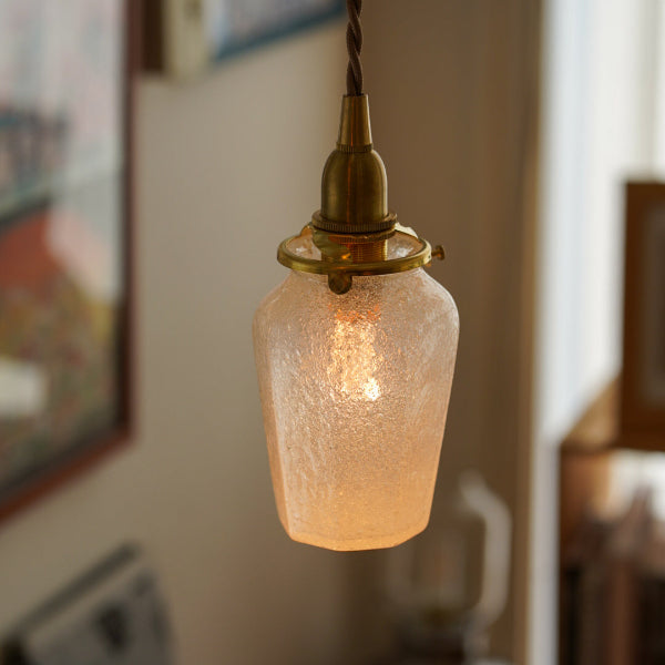八角瓶 大（泡）　安土草多　ガラスペンダントライト　照明