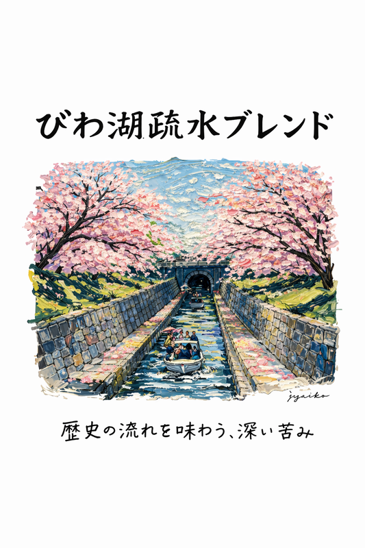 琵琶湖疏水ブレンド（フレンチロースト）300g　THE COFFEEと言える苦味とキレ