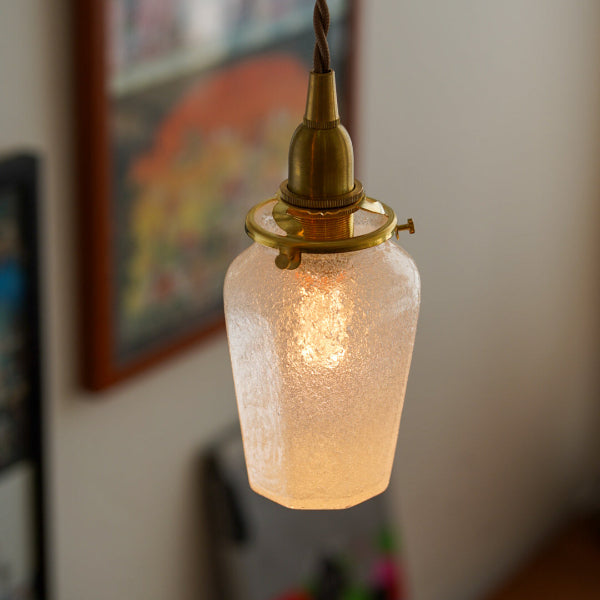 八角瓶 大（泡）　安土草多　ガラスペンダントライト　照明