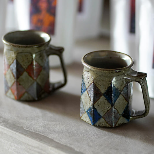 掛け分けマグカップ/岡村 宜治