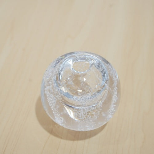 さざ波硝子店　花瓶　水の球体 （小）