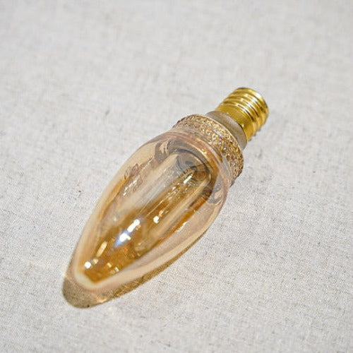 E17 エジソンバルブ LED電球 ノスタルジア シャンデリア電球 (ゴールド) 電球色 裸電球 エジソン電球 レトロ 照明