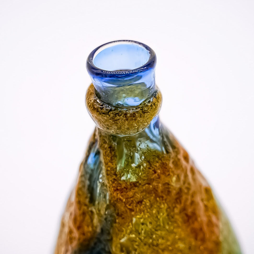 風遊の泡ガラス　岩流　小瓶（サイズ：高さ19㎝　幅10㎝）