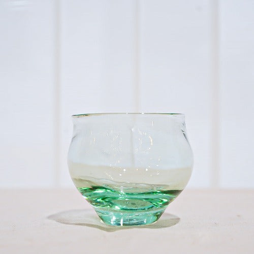 冷酒グラス　琵琶湖彩還元ブルー　glass imeca