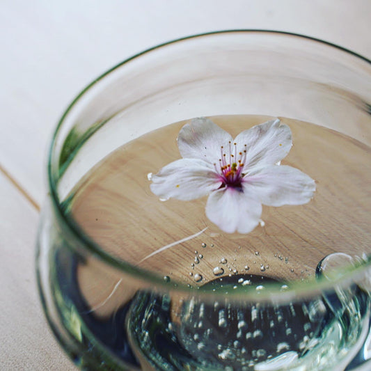 冷茶グラス　琵琶湖彩　glass imeca　神永朱美
